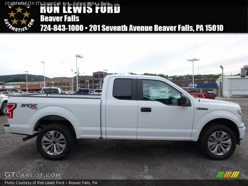 Oxford White / Black 2018 Ford F150 STX SuperCab 4x4