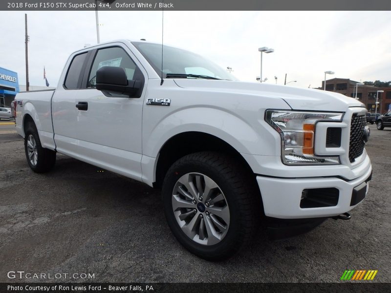 Oxford White / Black 2018 Ford F150 STX SuperCab 4x4