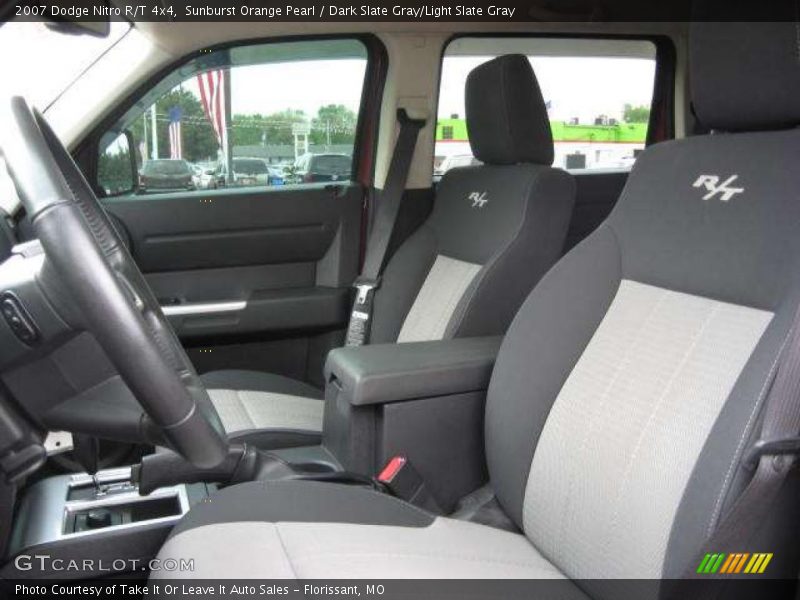Sunburst Orange Pearl / Dark Slate Gray/Light Slate Gray 2007 Dodge Nitro R/T 4x4