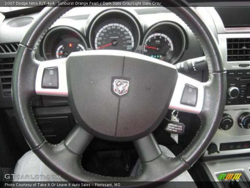 Sunburst Orange Pearl / Dark Slate Gray/Light Slate Gray 2007 Dodge Nitro R/T 4x4