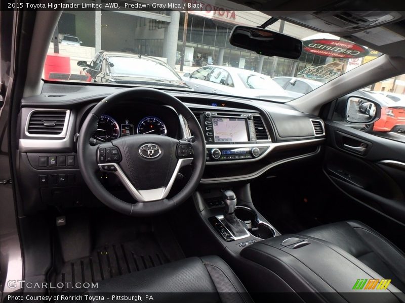 Predawn Gray Mica / Black 2015 Toyota Highlander Limited AWD