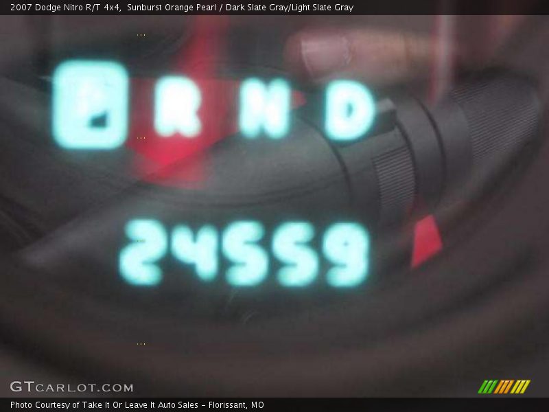 Sunburst Orange Pearl / Dark Slate Gray/Light Slate Gray 2007 Dodge Nitro R/T 4x4