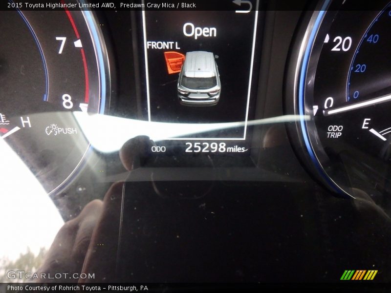 Predawn Gray Mica / Black 2015 Toyota Highlander Limited AWD