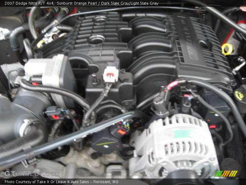Sunburst Orange Pearl / Dark Slate Gray/Light Slate Gray 2007 Dodge Nitro R/T 4x4
