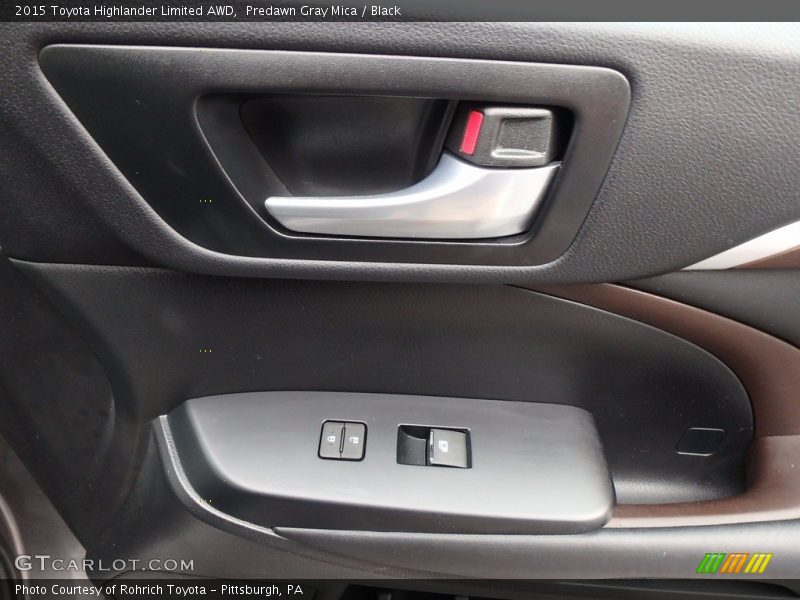 Predawn Gray Mica / Black 2015 Toyota Highlander Limited AWD