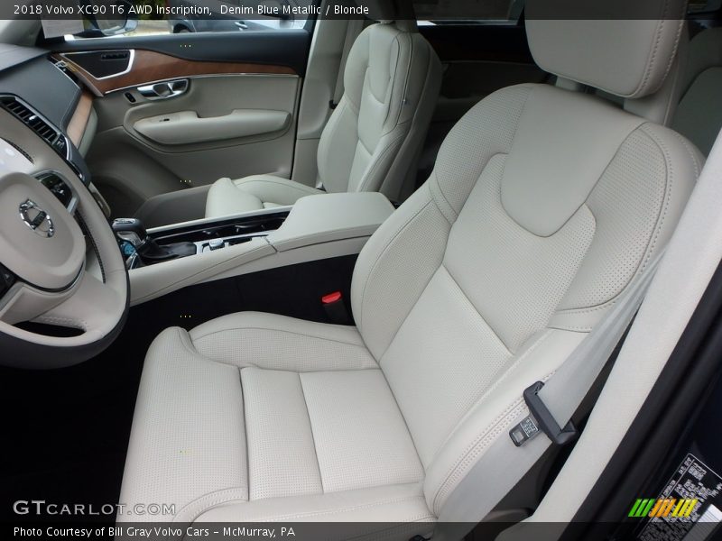 Denim Blue Metallic / Blonde 2018 Volvo XC90 T6 AWD Inscription