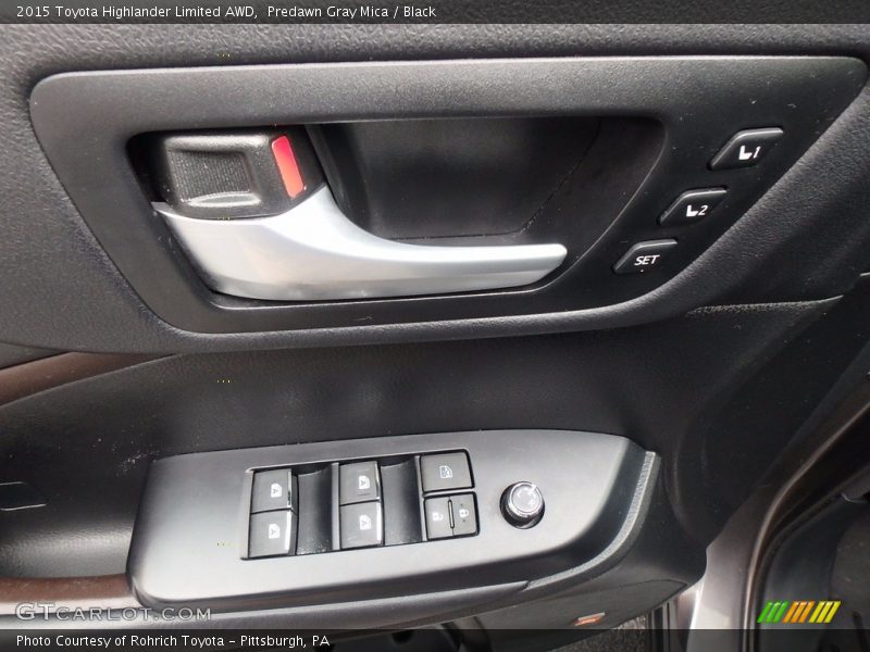 Predawn Gray Mica / Black 2015 Toyota Highlander Limited AWD