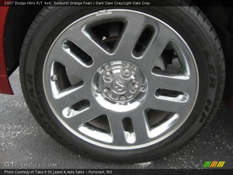 Sunburst Orange Pearl / Dark Slate Gray/Light Slate Gray 2007 Dodge Nitro R/T 4x4