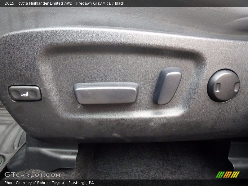 Predawn Gray Mica / Black 2015 Toyota Highlander Limited AWD