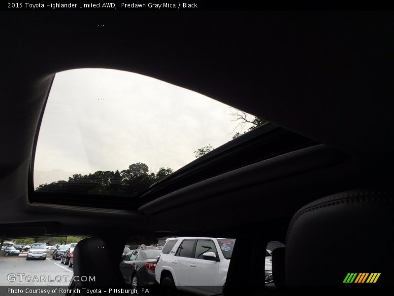 Predawn Gray Mica / Black 2015 Toyota Highlander Limited AWD