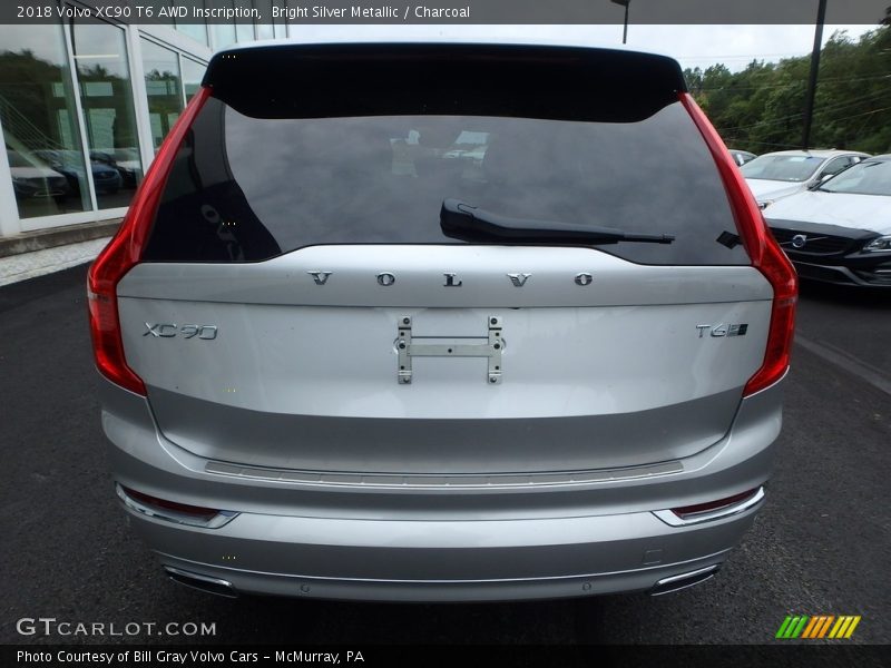 Bright Silver Metallic / Charcoal 2018 Volvo XC90 T6 AWD Inscription