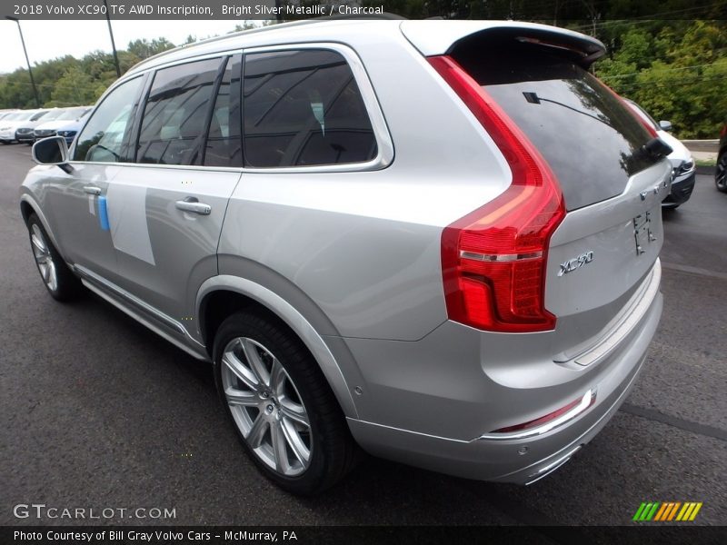 Bright Silver Metallic / Charcoal 2018 Volvo XC90 T6 AWD Inscription