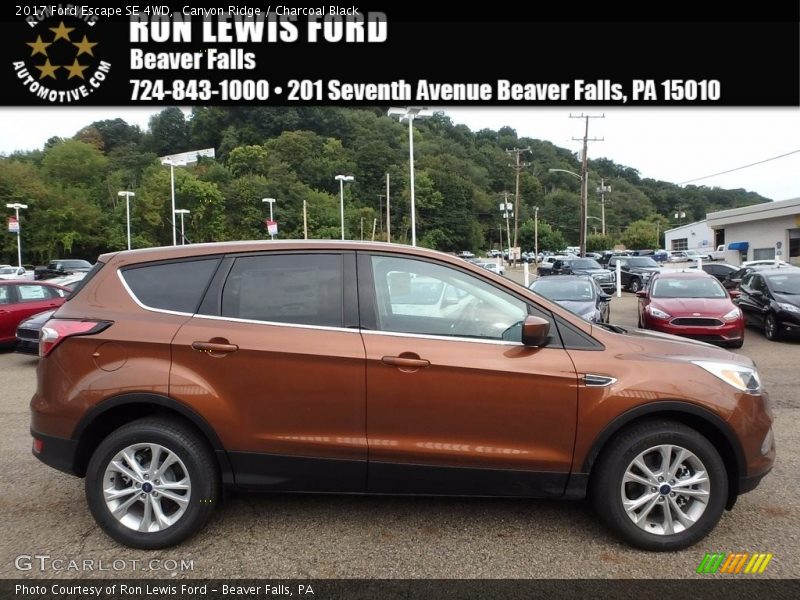 Canyon Ridge / Charcoal Black 2017 Ford Escape SE 4WD