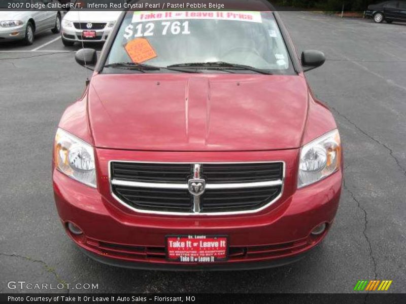 Inferno Red Crystal Pearl / Pastel Pebble Beige 2007 Dodge Caliber R/T