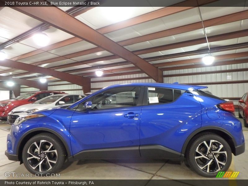 Blue Eclipse Metallic / Black 2018 Toyota C-HR XLE