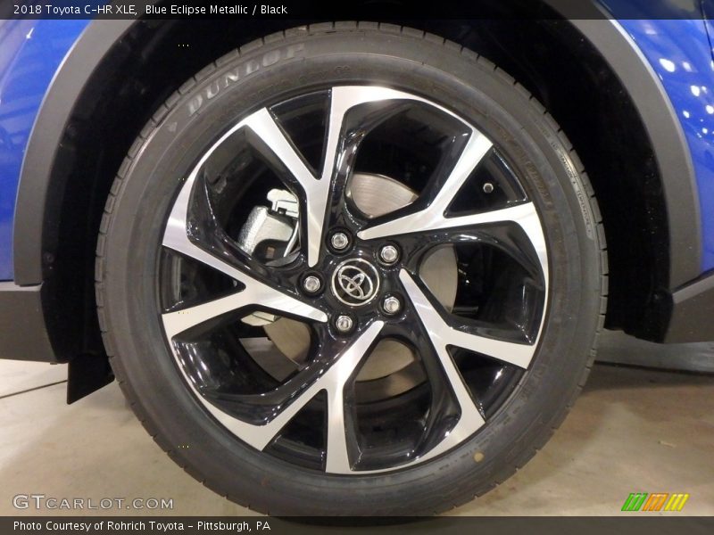 Blue Eclipse Metallic / Black 2018 Toyota C-HR XLE