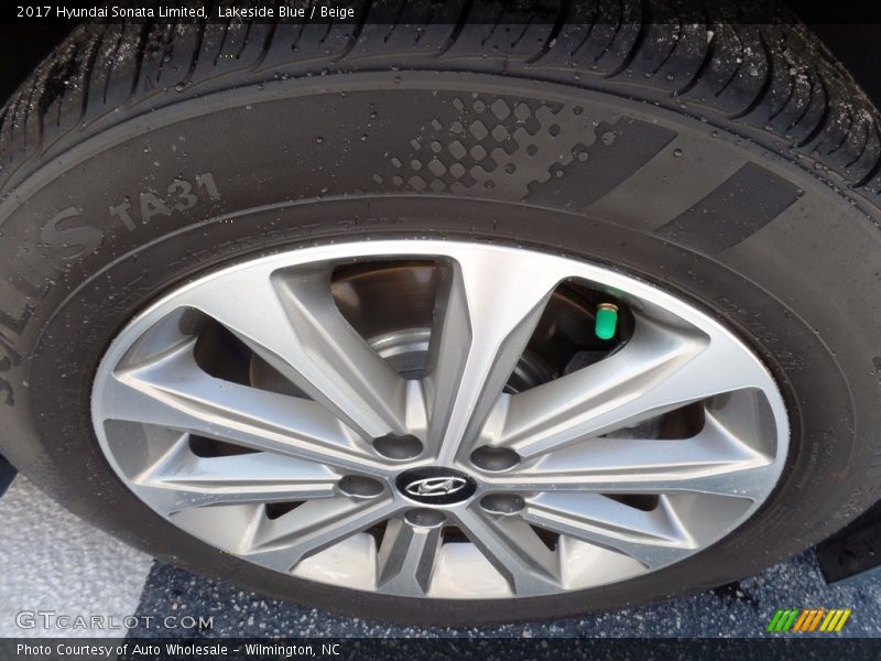 Lakeside Blue / Beige 2017 Hyundai Sonata Limited