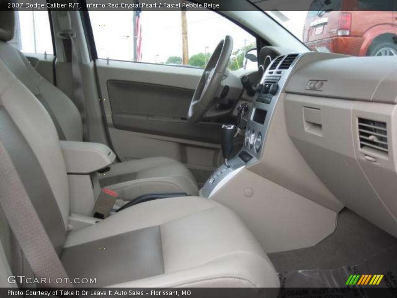 Inferno Red Crystal Pearl / Pastel Pebble Beige 2007 Dodge Caliber R/T