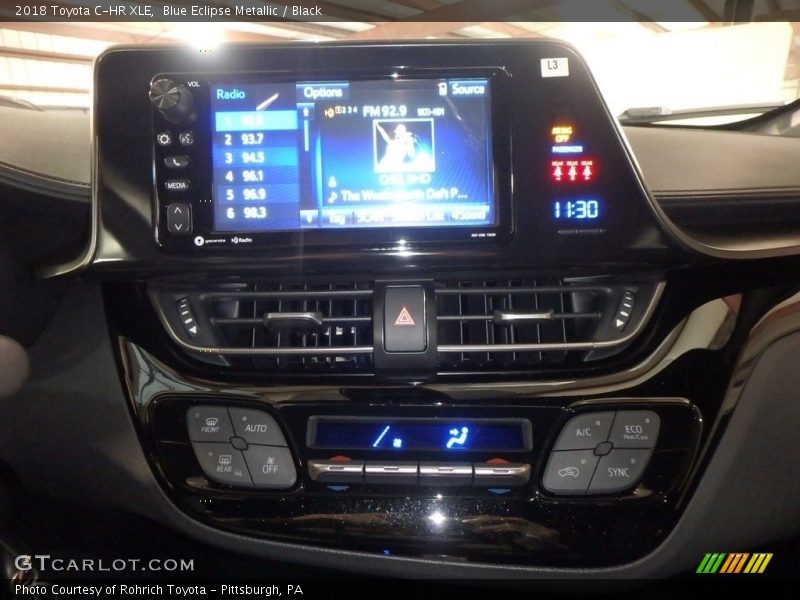 Blue Eclipse Metallic / Black 2018 Toyota C-HR XLE