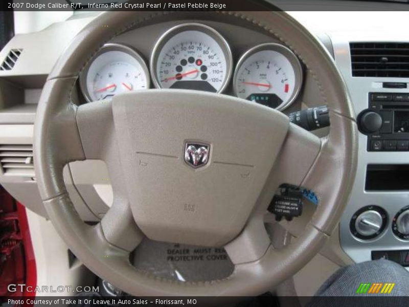Inferno Red Crystal Pearl / Pastel Pebble Beige 2007 Dodge Caliber R/T