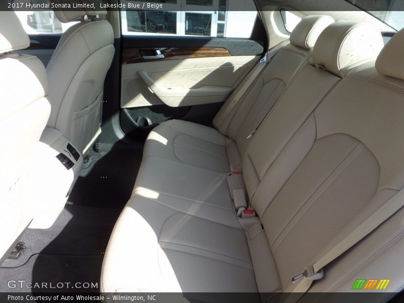 Lakeside Blue / Beige 2017 Hyundai Sonata Limited