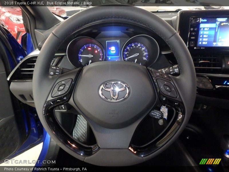 Blue Eclipse Metallic / Black 2018 Toyota C-HR XLE
