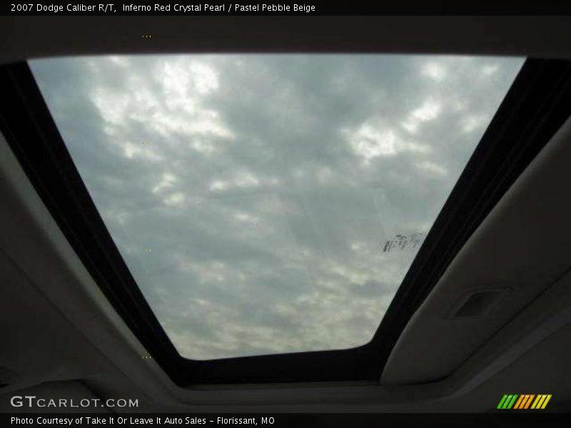 Inferno Red Crystal Pearl / Pastel Pebble Beige 2007 Dodge Caliber R/T
