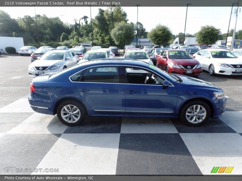 Reef Blue Metallic / Titan Black 2016 Volkswagen Passat S Sedan