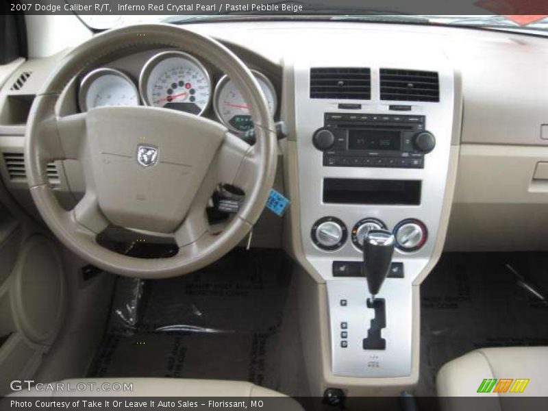 Inferno Red Crystal Pearl / Pastel Pebble Beige 2007 Dodge Caliber R/T