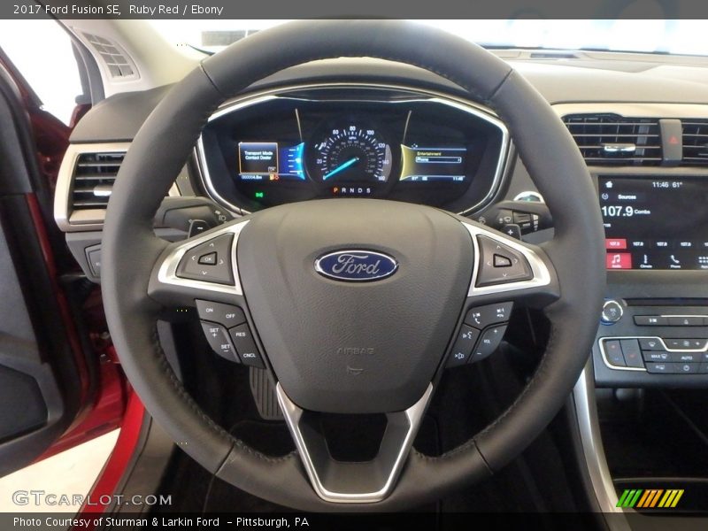 Ruby Red / Ebony 2017 Ford Fusion SE