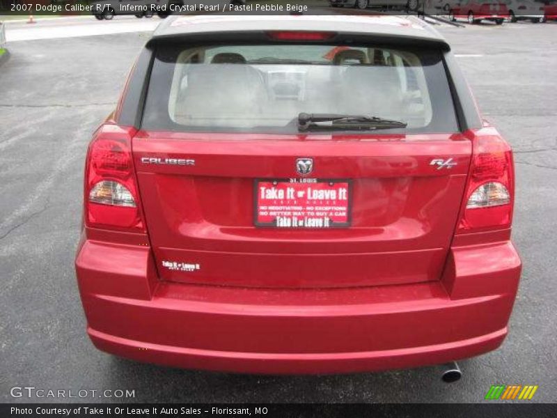 Inferno Red Crystal Pearl / Pastel Pebble Beige 2007 Dodge Caliber R/T