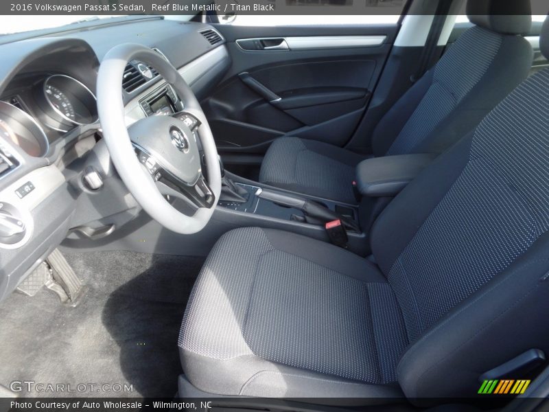 Reef Blue Metallic / Titan Black 2016 Volkswagen Passat S Sedan