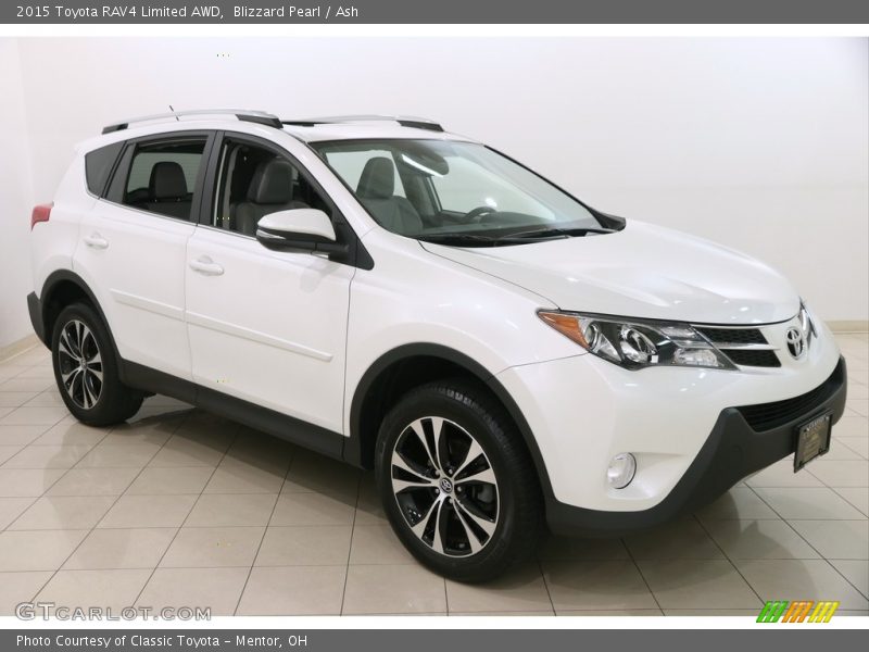 Blizzard Pearl / Ash 2015 Toyota RAV4 Limited AWD