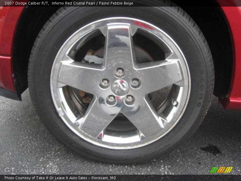 Inferno Red Crystal Pearl / Pastel Pebble Beige 2007 Dodge Caliber R/T