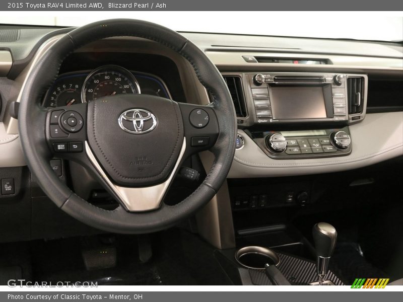 Blizzard Pearl / Ash 2015 Toyota RAV4 Limited AWD