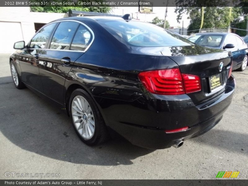 Carbon Black Metallic / Cinnamon Brown 2012 BMW 5 Series 535i xDrive Sedan