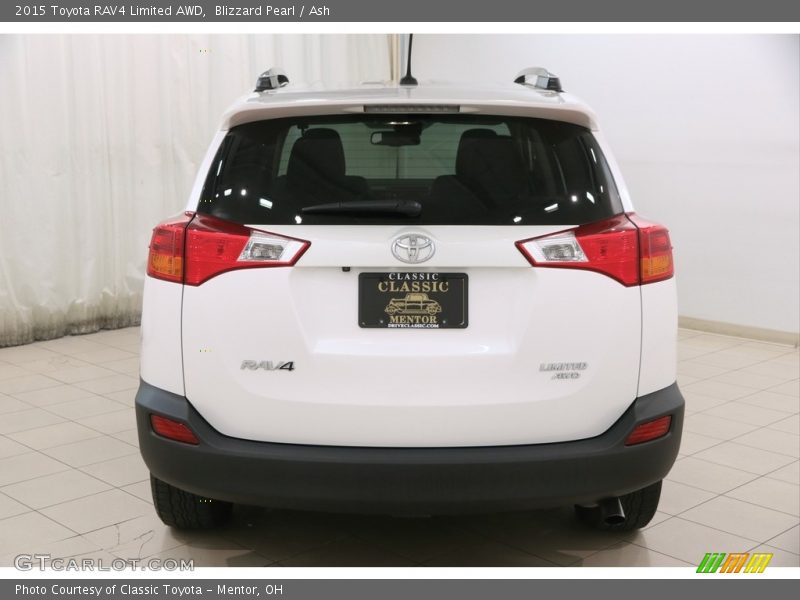 Blizzard Pearl / Ash 2015 Toyota RAV4 Limited AWD