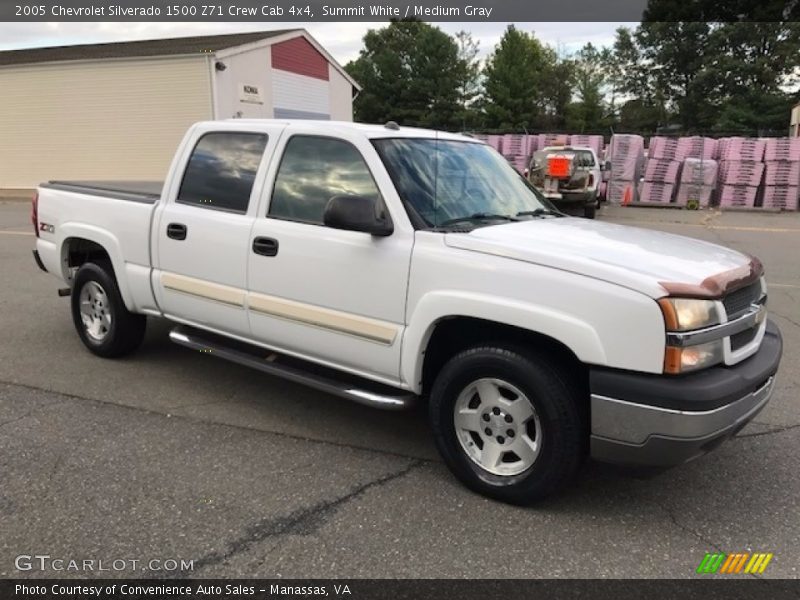 Summit White / Medium Gray 2005 Chevrolet Silverado 1500 Z71 Crew Cab 4x4