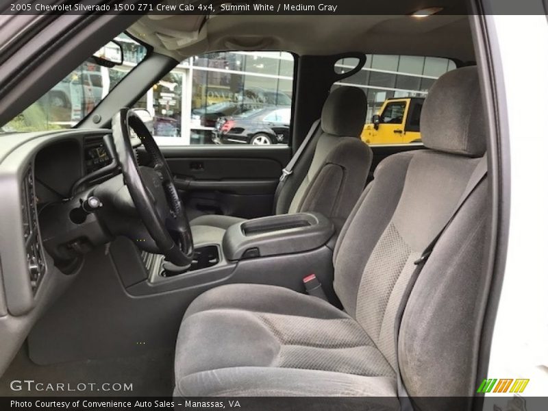 Summit White / Medium Gray 2005 Chevrolet Silverado 1500 Z71 Crew Cab 4x4