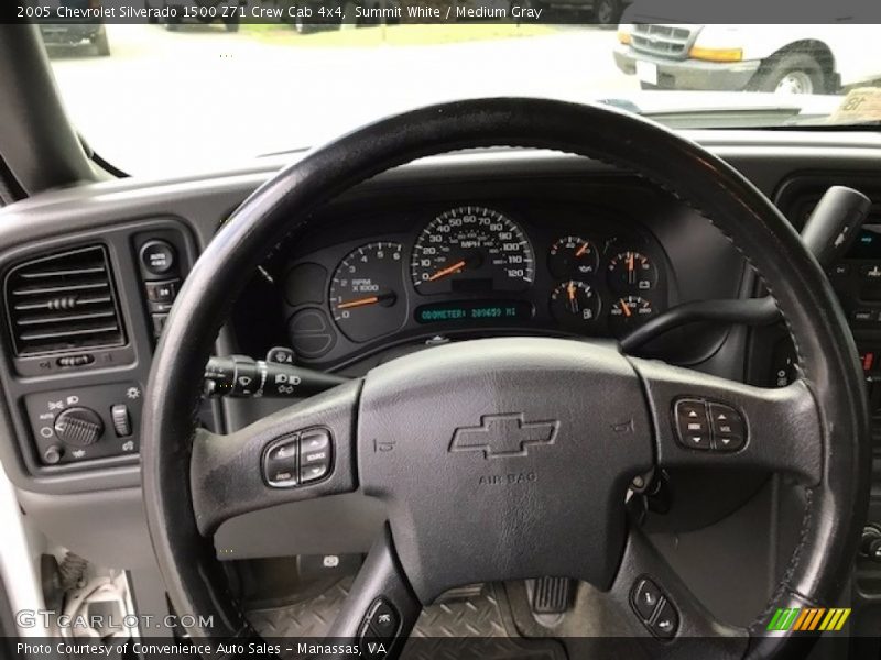 Summit White / Medium Gray 2005 Chevrolet Silverado 1500 Z71 Crew Cab 4x4