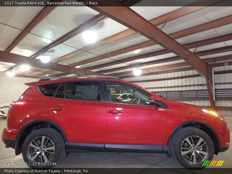 Barcelona Red Metallic / Black 2017 Toyota RAV4 XLE