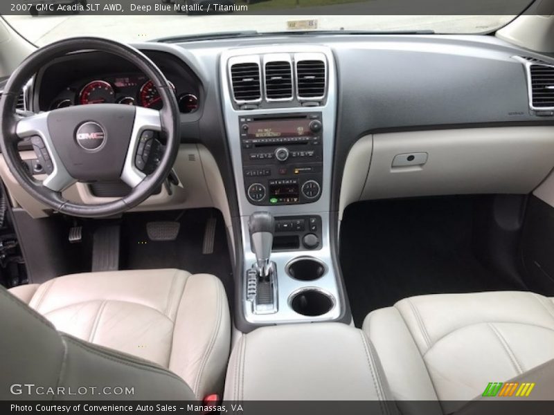 Deep Blue Metallic / Titanium 2007 GMC Acadia SLT AWD