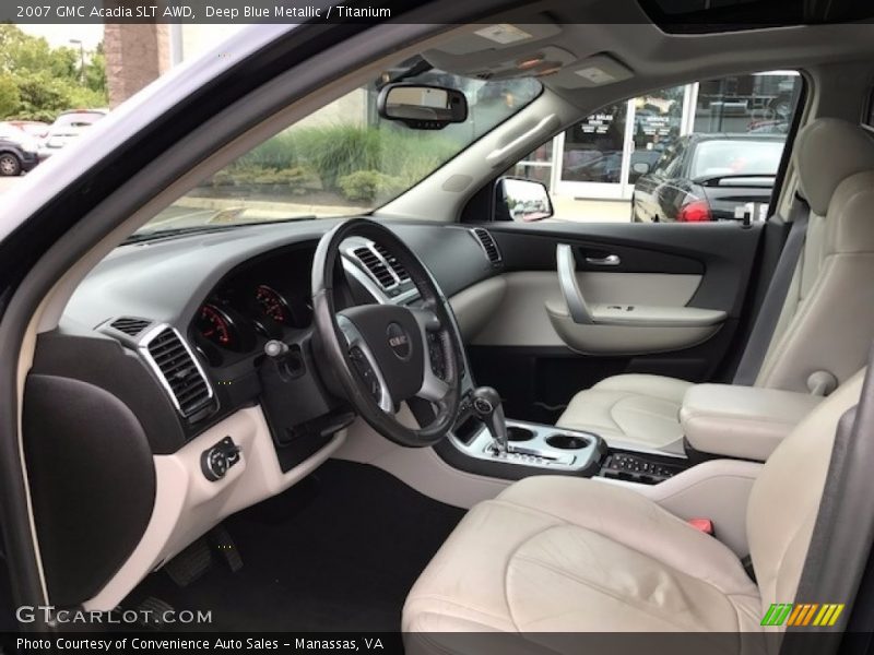 Deep Blue Metallic / Titanium 2007 GMC Acadia SLT AWD
