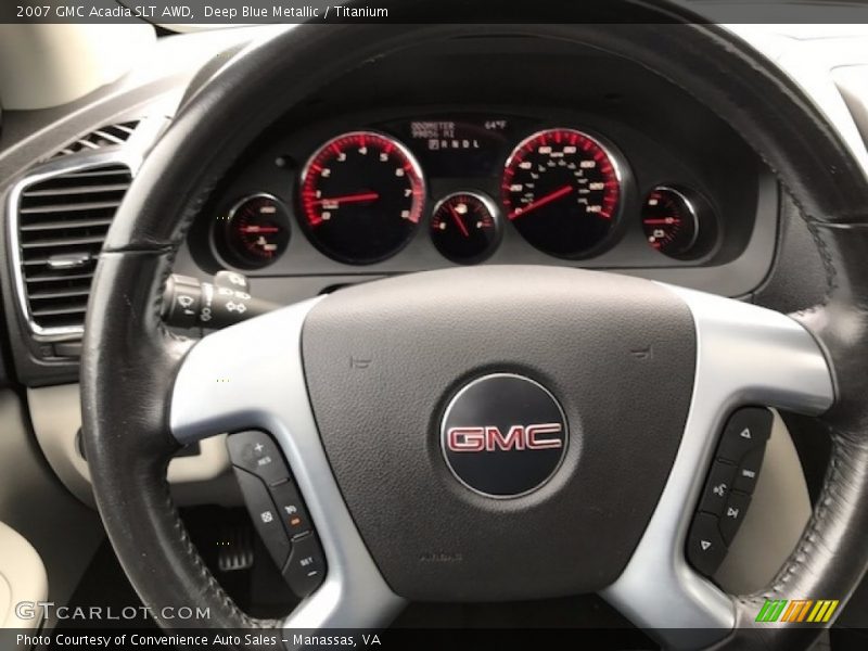 Deep Blue Metallic / Titanium 2007 GMC Acadia SLT AWD
