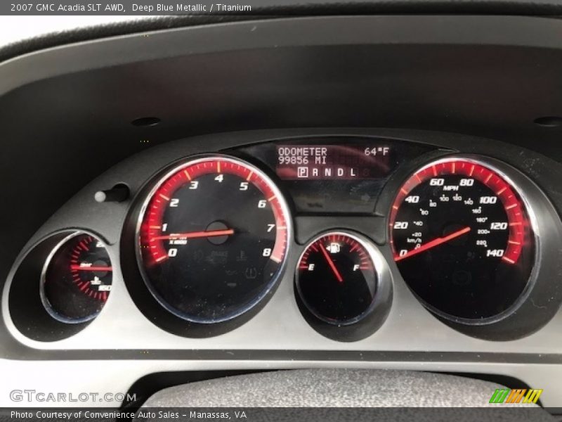 Deep Blue Metallic / Titanium 2007 GMC Acadia SLT AWD
