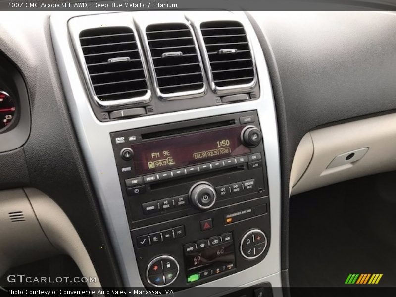 Deep Blue Metallic / Titanium 2007 GMC Acadia SLT AWD