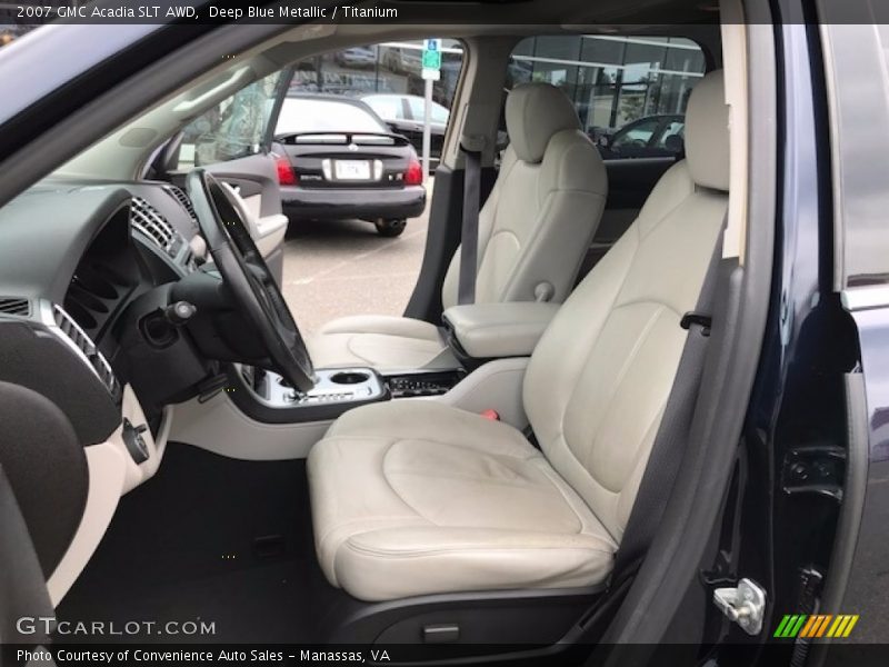 Deep Blue Metallic / Titanium 2007 GMC Acadia SLT AWD