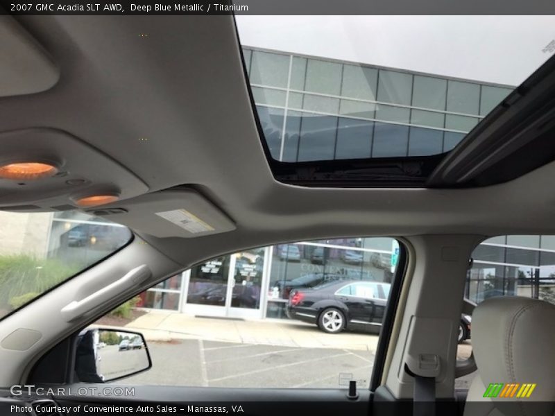Deep Blue Metallic / Titanium 2007 GMC Acadia SLT AWD