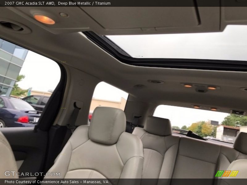 Deep Blue Metallic / Titanium 2007 GMC Acadia SLT AWD