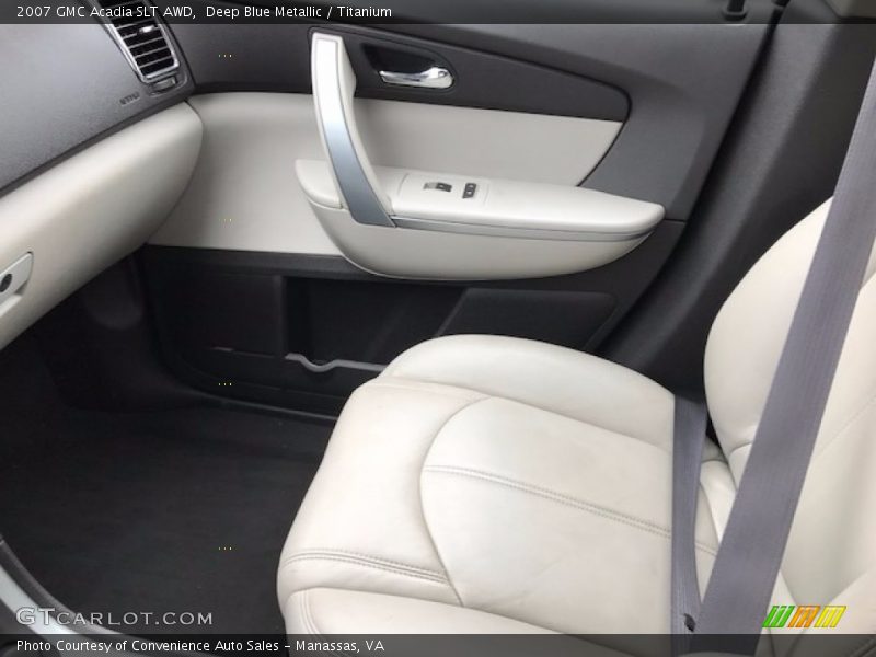 Deep Blue Metallic / Titanium 2007 GMC Acadia SLT AWD